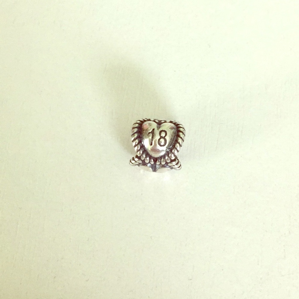 Pandora '18' Charm